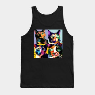 Tortoiseshell Pop Art - Cat Lover Gift Tank Top